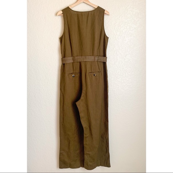 NWT Anthropologie Rhian Belted Button Jumpsuit 8 - Picture 6 of 6